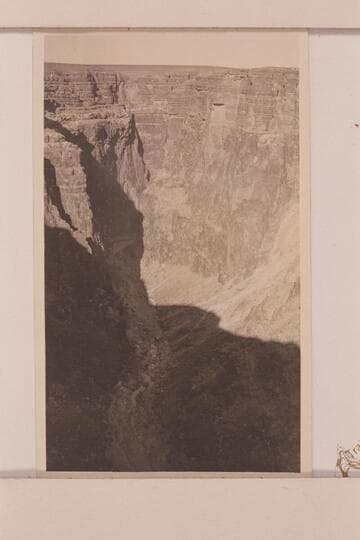 Canyon of the Little Colorado one mile below Coconino Dam Site