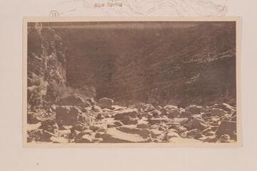 First cataract below Blue Spring.  Canyon of the Little Colorado River