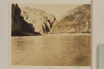 Up river to area of Boulder Canyon Dam Site