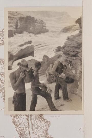 Dinner at camp at Mile 117.  Head of Stephens Aisle