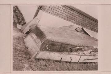 Stern and bottom of Frazier's boat