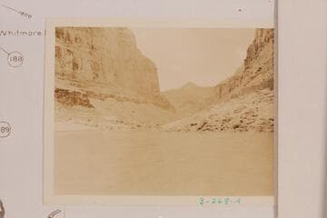Downriver from Mile 186 showing cone below Whitmore Wash