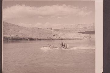 Art Greene's boat at Lees Ferry