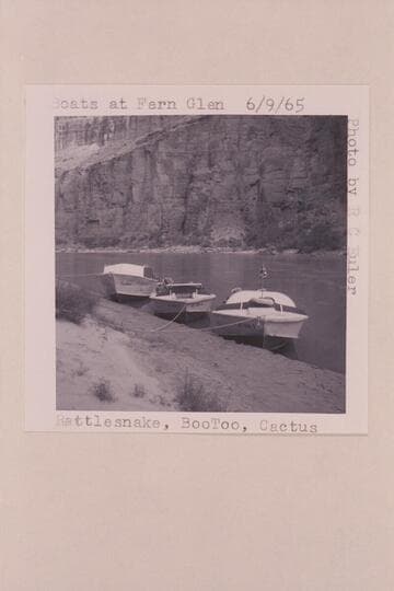 The Smith-Craft:  "Rattlesnake," "Boo Too," "Cactus."  Sold to Sanderson family by Dock Marston in 1960.  Fern Glen Canyon