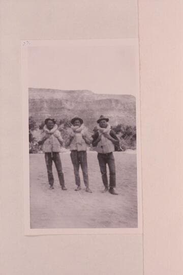 Blake, Loper, Lint.  Near McPherson Ranch about 40 miles above Greenriver, Utah