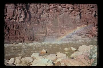 Whirlwind and rainbow; Unkar Rapids