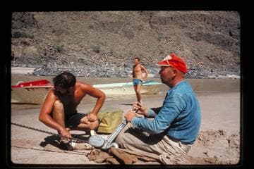 Drydocking "Wee Yellow"; Dubendorff Rapids