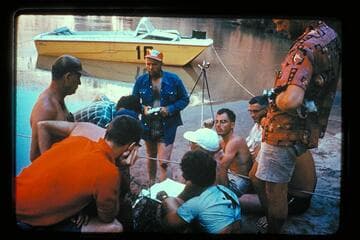 Briefing at Harding Rapids