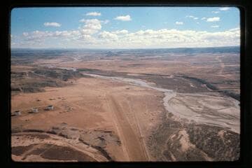 Airstrip, bridge, San Juan River