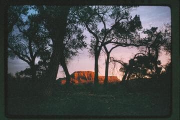 East end of mesa at left bank of Halls Creek from near airstrip