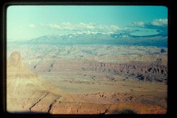 Colorado River, La Sal Mountains from Dead Horse Point