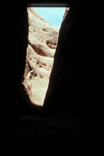 Black wall and small caves