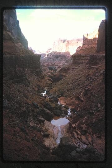 Down Nasja Creek at dropoff