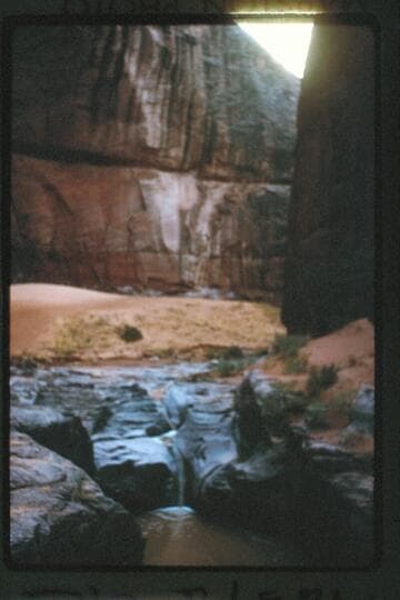Pool in lower part of Nasja Creek above dropoff