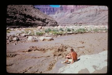 Buzz Belknap at mouth of Little Colorado