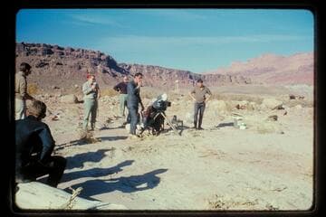 Wilding camera crew, Paria Riffle