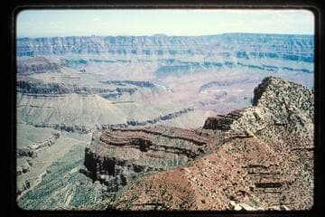 From north rim down to Unkar Rapid