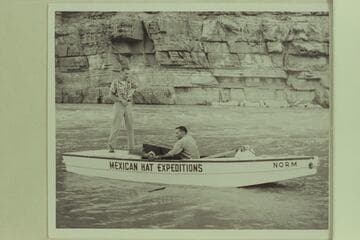 The Rigg brothers at the start of their trip in June 1951, Paria Riffle