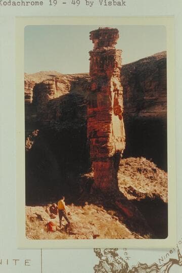 The monument in Monument Creek