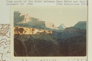 Buddha Temple up canyon to east of Isis which is at left.  From south of the river between Dana Butte and Salt Creek