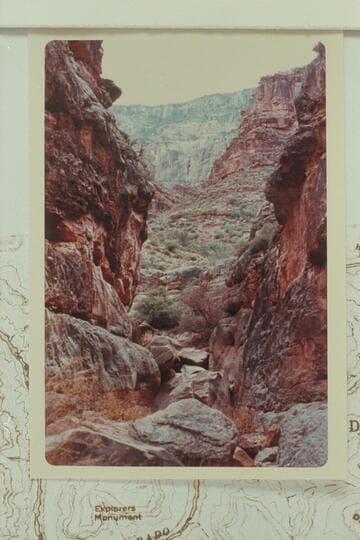 Upper end of Redwall slot in Royal Arch Creek