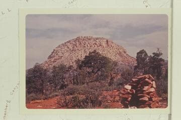 Mt. Huethawali and the point where the trail from The Great Thumb meets Bass Trail