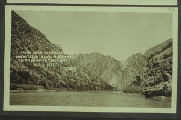 Green River Investigation:  Downstream in Ladore Canyon, 1 1/2 Miles above Yampa River