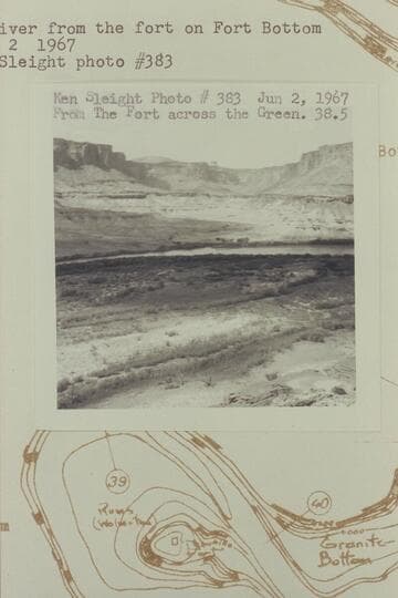 Upriver from the fort on Fort Bottom