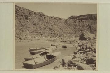 MV-RB Exp., San Juan River, very low water.  Boats at 13-Foot Rapid