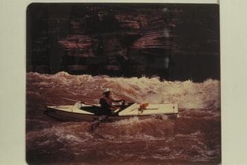 Duane easing past the hole in Upset Rapid