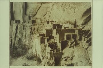 Betatakin Cliff Dwellings in 1926, photographed by the Armsby party that went to Rainbow Bridge to place the Nasja bronze plaque there