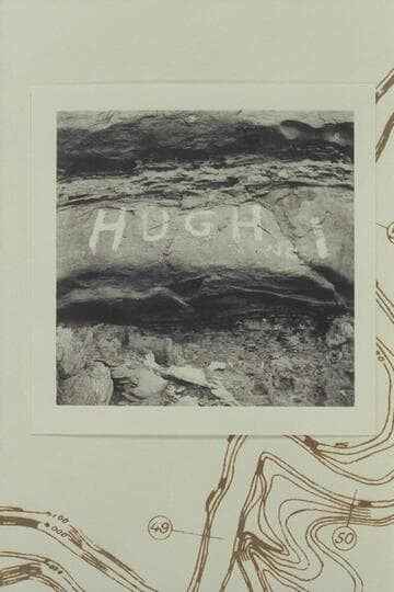 Painted inscription at left bank below Hell Roaring Canyon