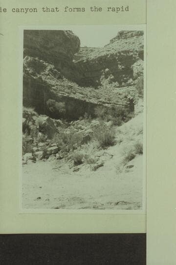 Government Rapid.  The side canyon that forms the rapid