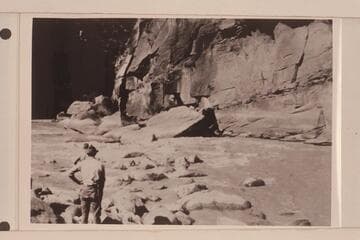 Utah in lower part of Triplet Falls.  Loper and Clogston