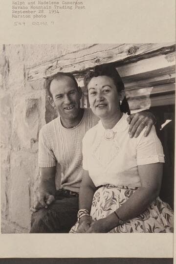 Ralph and Madaline Cameron.  Navajo Mountain Trading Post