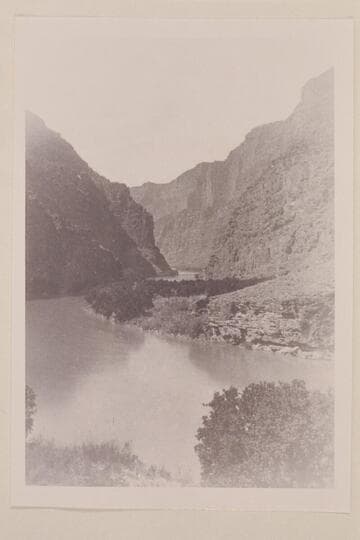"Views on the Green River", Canon of Lodore Series.  The Gate of Lodore