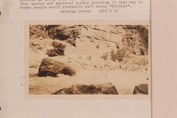 USGS boat in what may be a double exposure at Loper or Backus Rapid at head of Ladore