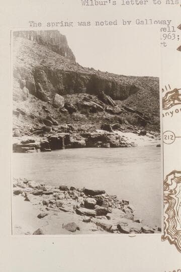 From the right bank across to the spring at Mile 212.8