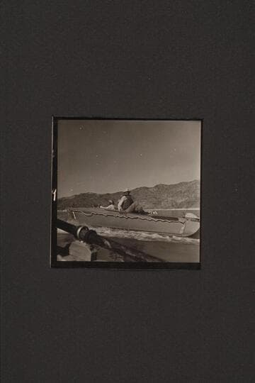 "I" under full power on Lake Mead; John Riffey; Bill Belknap; Don Harris