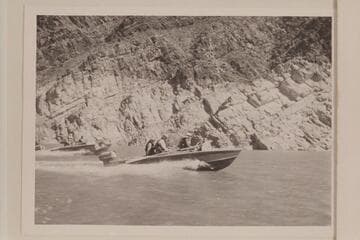 "Rattlesnake" and "Cactus" cruising on Lake Mead