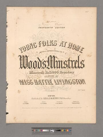 Young folks at home / written by Frank Spencer ; music by Hattie Livingston