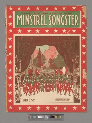 Harold Rossiter's famous star minstrel songster