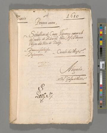Trial of Sebastián de Couto Figueroa of Realejo, Nicaragua, for bigamy. [Also partial English translation]