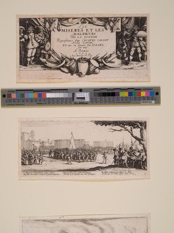 Plate 1: Frontispiece, from "The Large Miseries of War" (Les misères et les malheurs de la guerre)