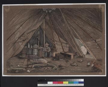 W. End of Lodge, before the snow-storm