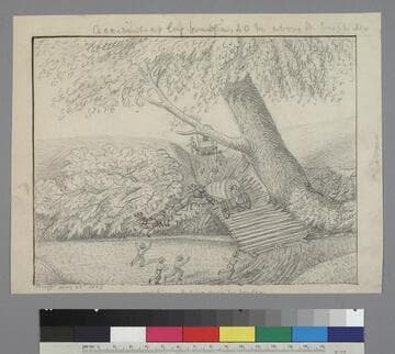 Accident at Log Bridge, 40 m. above St. Joseph's, Mo