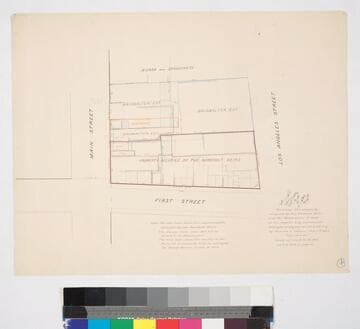 Map showing the property occupied by the Nordholt Heirs and the Briswalter Estate