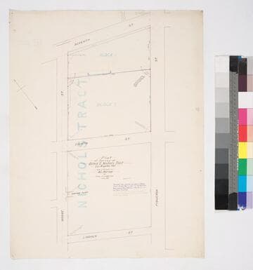 Plat of Survey of Block 2, Nichols Tract
