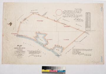 Plat of the Rancho Los Alamitos finally confirmed to A. Stearns