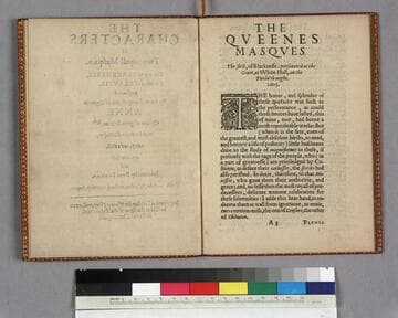 The characters of two royall masques